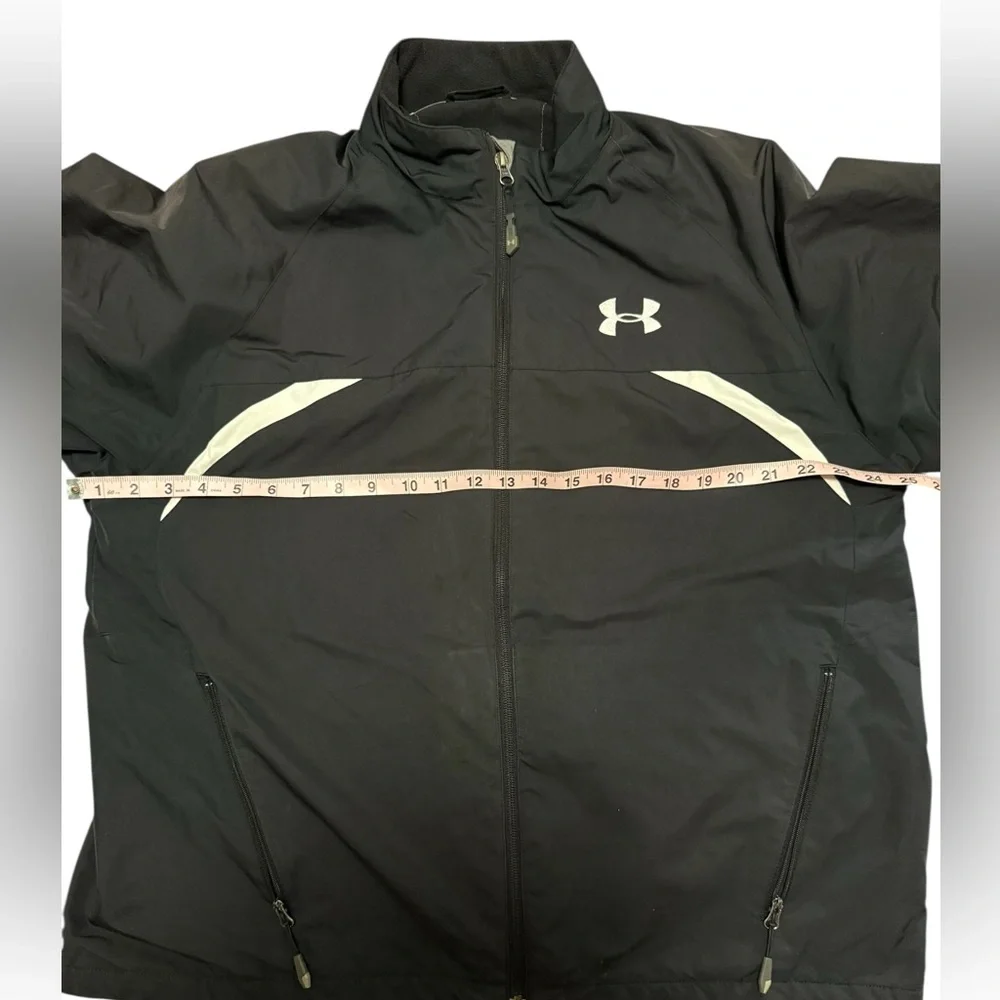 Vintage Y2K Under Armour fleece lined track sports jacket - L